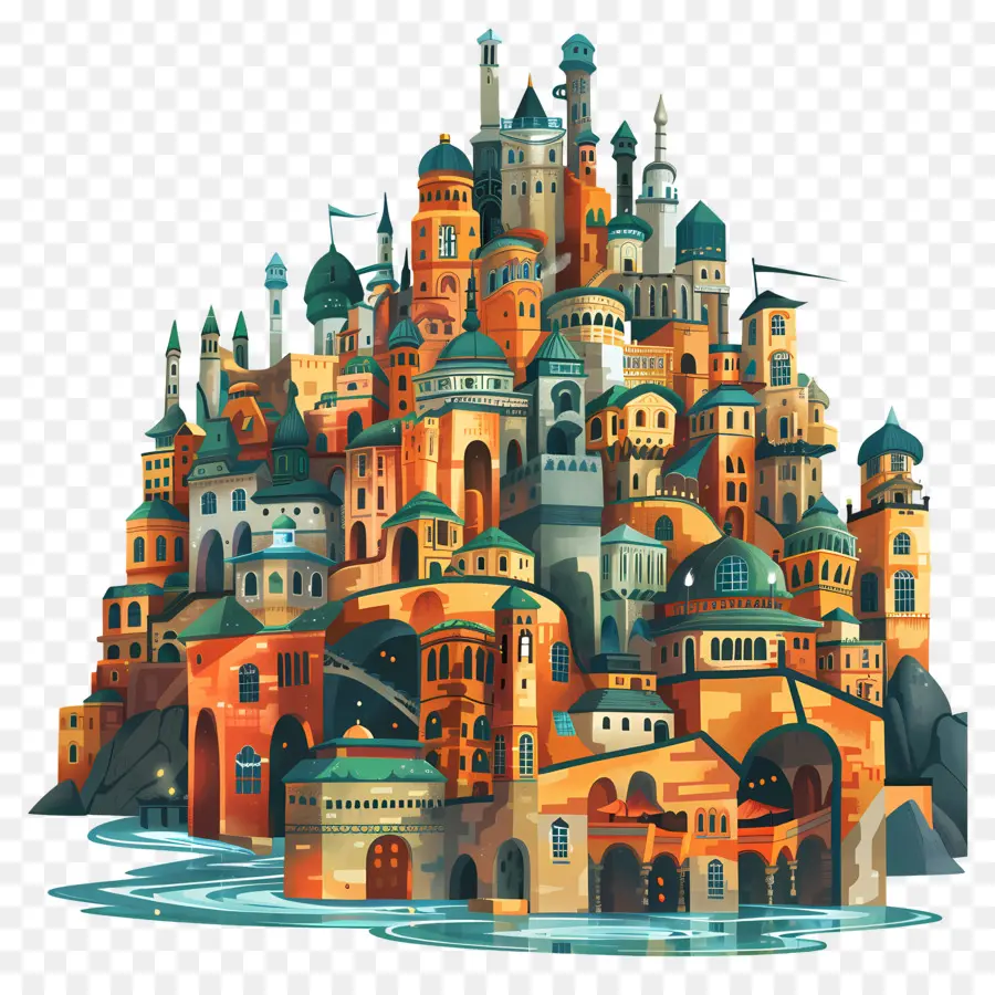 Cidade Enigmática，Castelo De Fantasia PNG