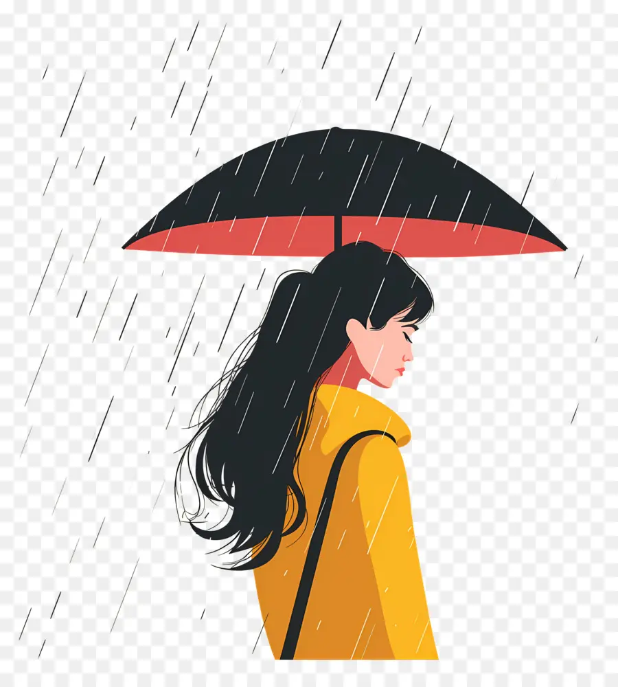 Mulher Sob Chuva，Mulher Com Guarda Chuva PNG