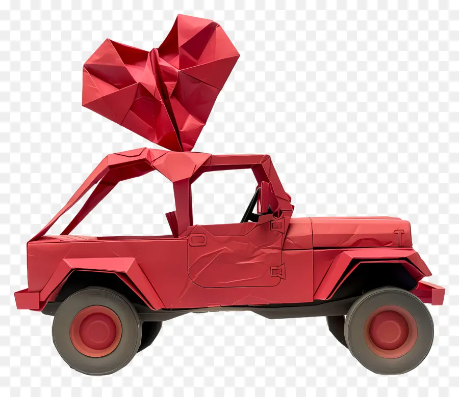 Jipe，Carro Vermelho PNG