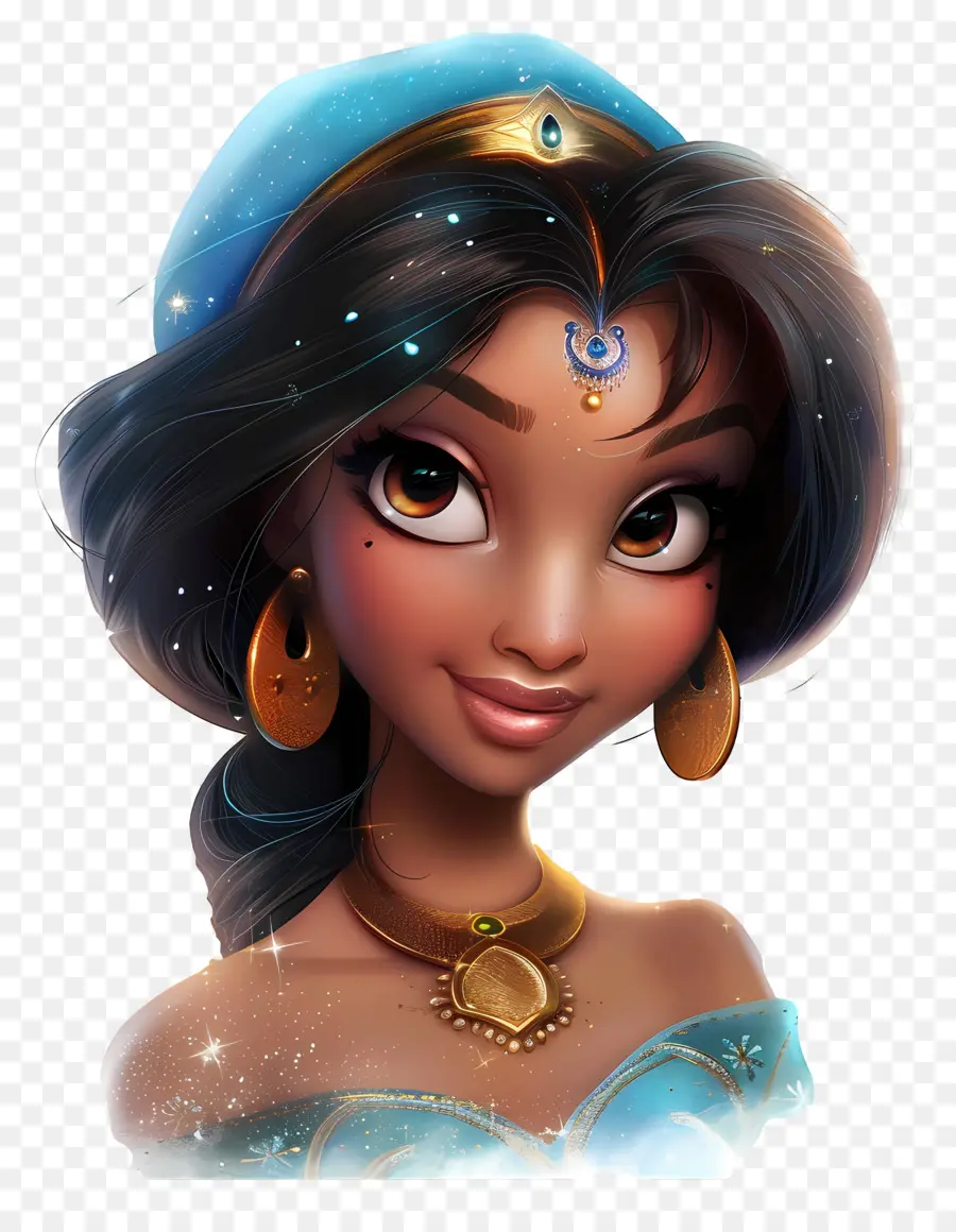 Princesa Jasmim，Garota Animada PNG