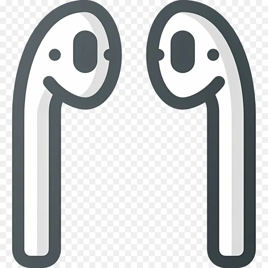 Airpods，Fones De Ouvido Brancos PNG