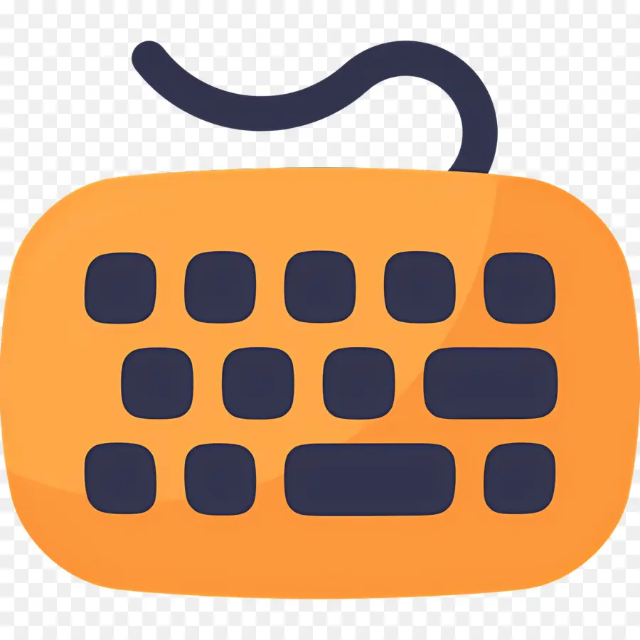 Teclado De Computador，Teclado Laranja PNG