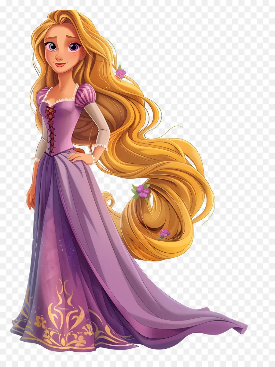 Princesa Rapunzel，Garota Loira PNG