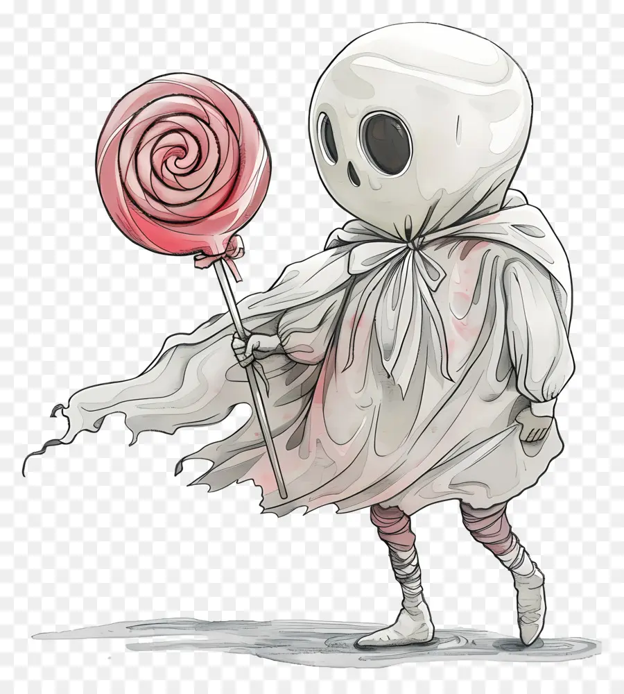 Pirulito Fantasma，Fantasma Com Pirulito PNG