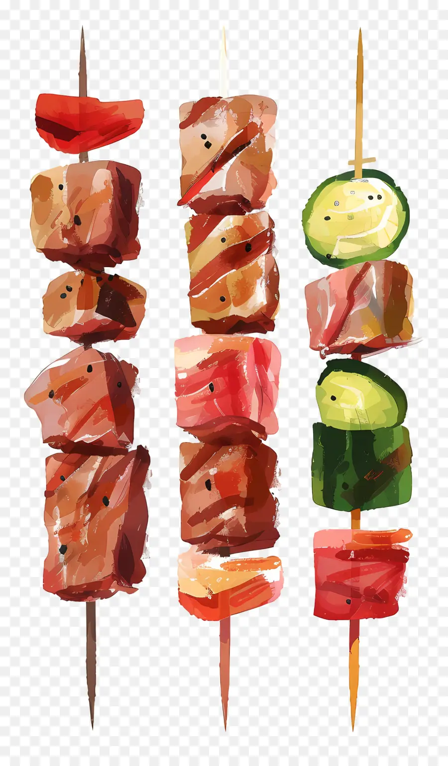 Espetos De Carne，Espetos PNG