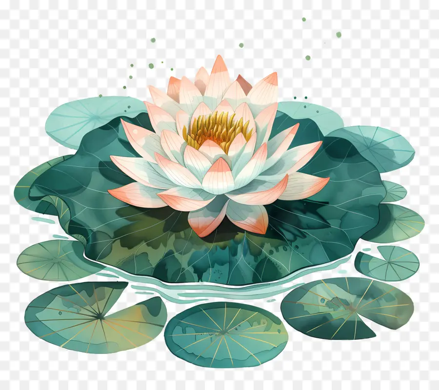 Lagoa De Lótus，Flor De Lótus PNG