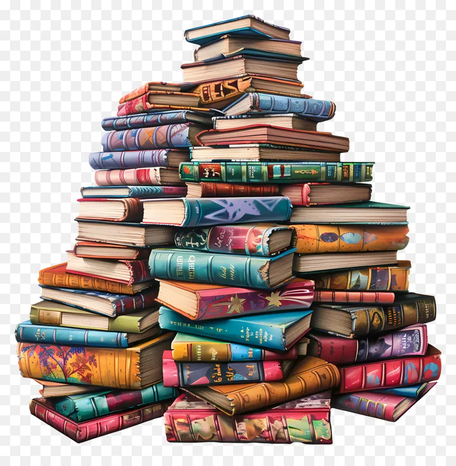 Pilhas De Livros，Pilha De Livros PNG