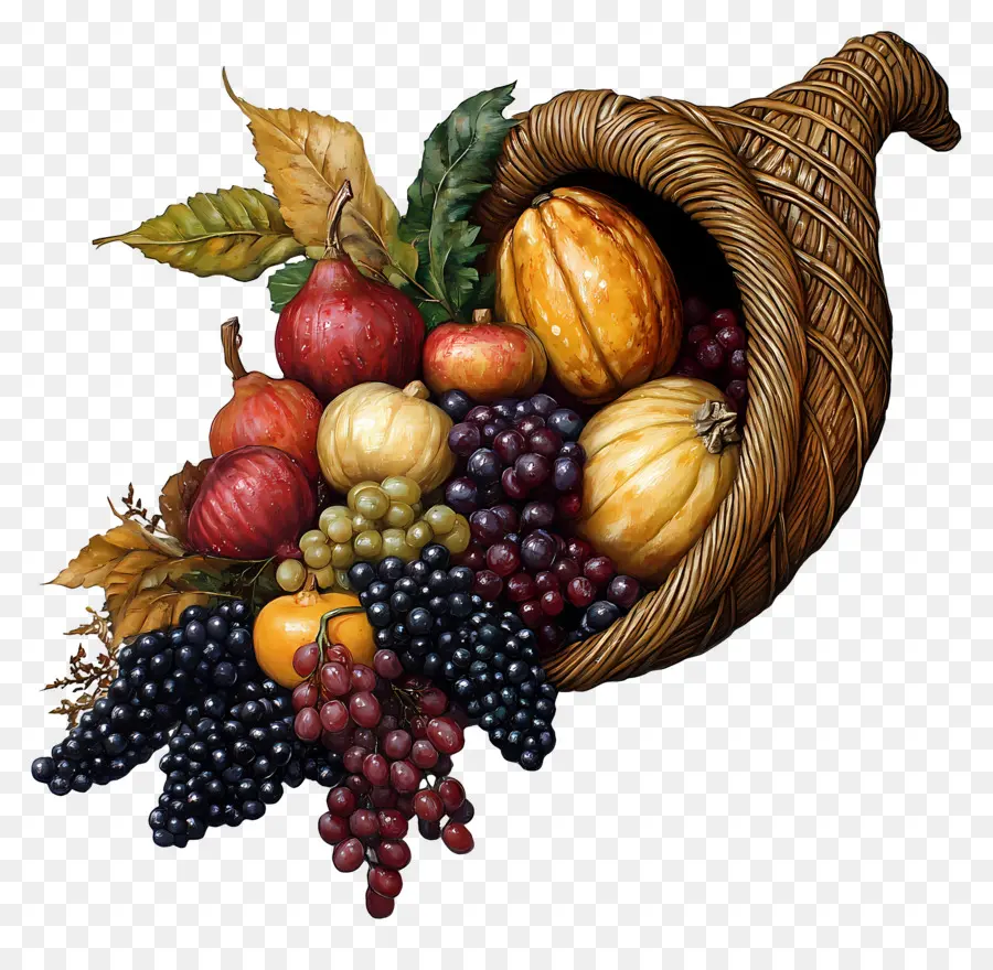 Cornucópia，Cesta De Frutas PNG