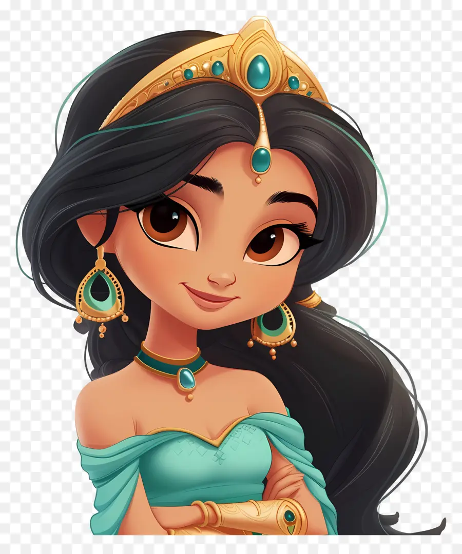 Princesa Jasmim，Garota Animada PNG