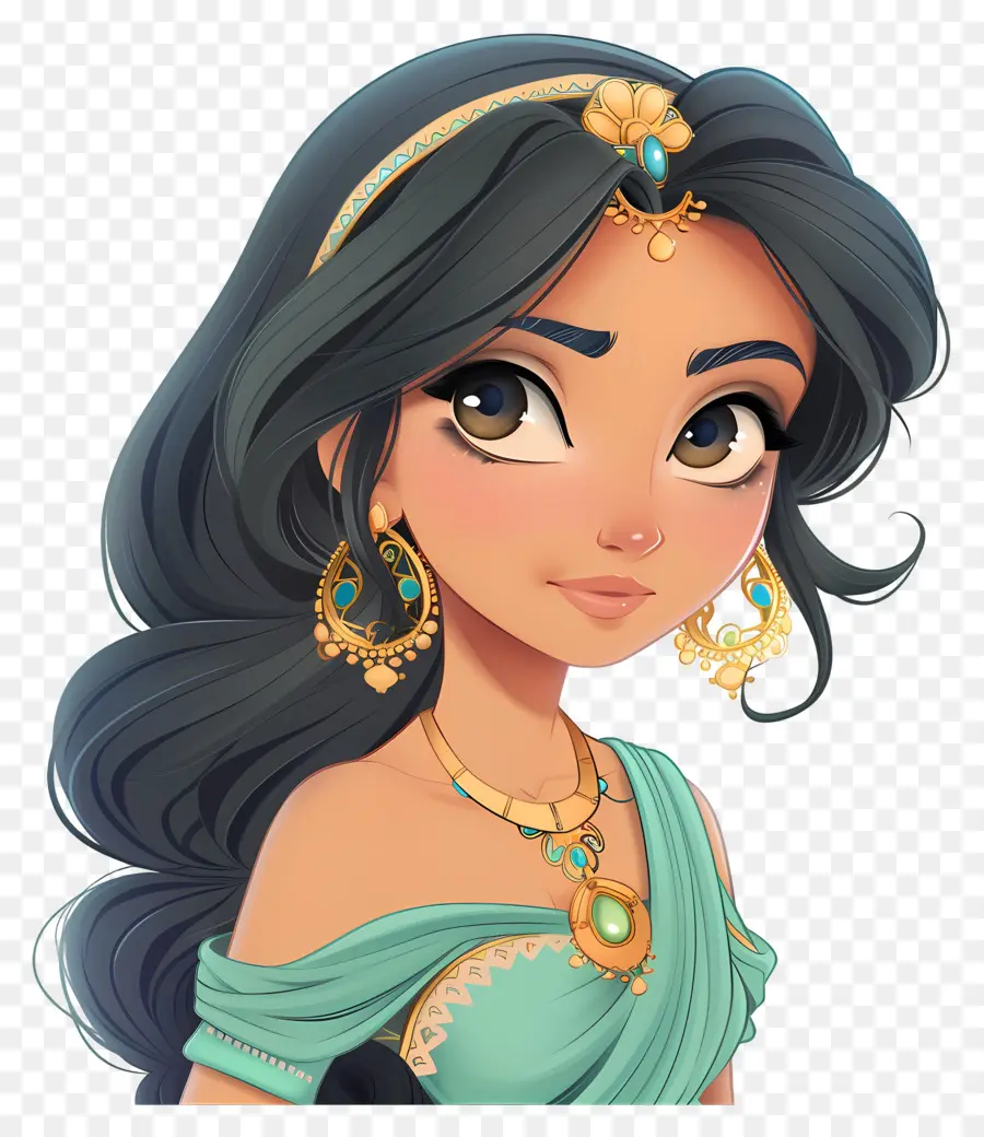 Princesa Jasmim，Mulher Em Traje Tradicional PNG