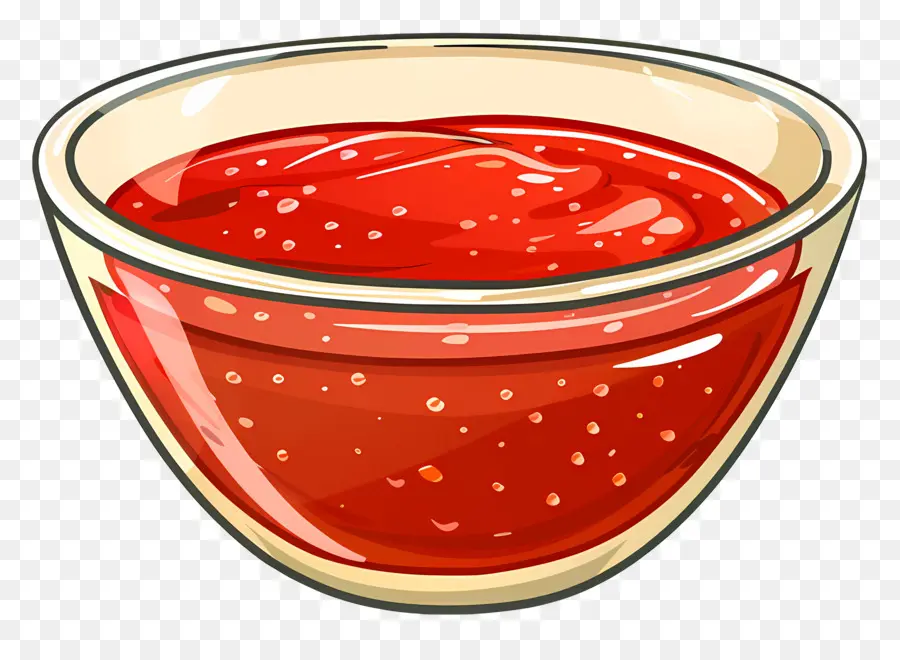 Molho De Pimenta，Tigela De Molho Vermelho PNG