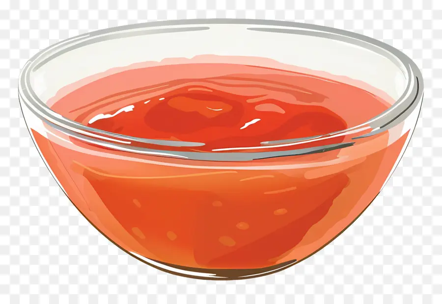 Molho De Pimenta，Tigela De Molho Vermelho PNG