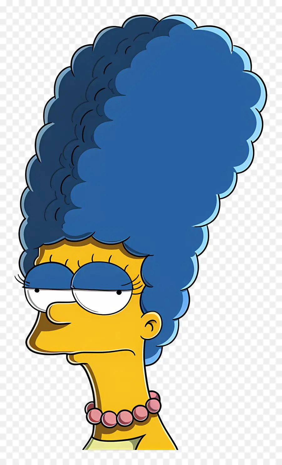 Marge Simpson，Personagem De Desenho Animado De Cabelo Azul PNG