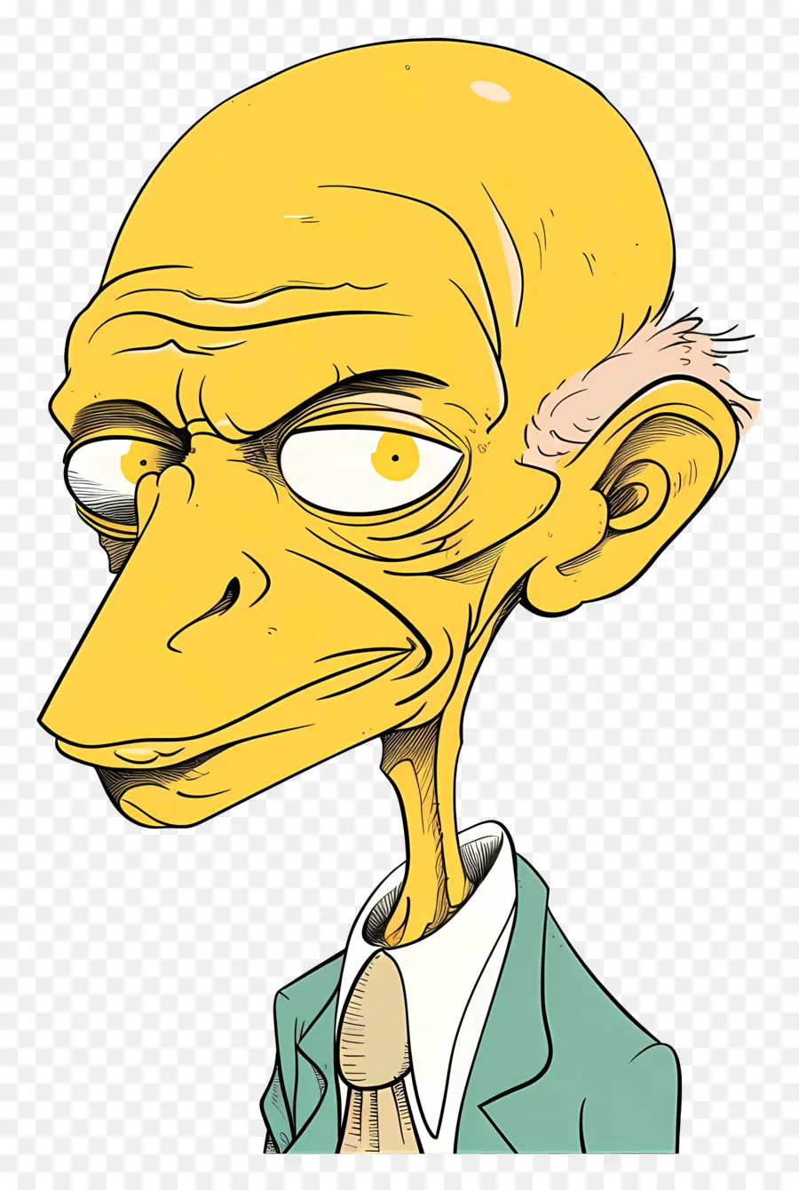 Senhor Queimaduras，Careca Amarelo PNG