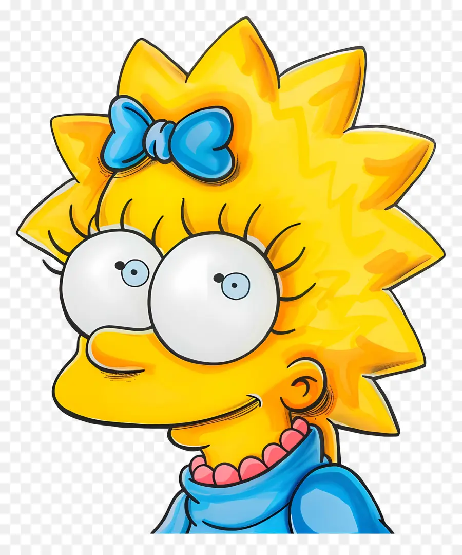 Maggie Simpson，Garota Dos Desenhos Animados PNG