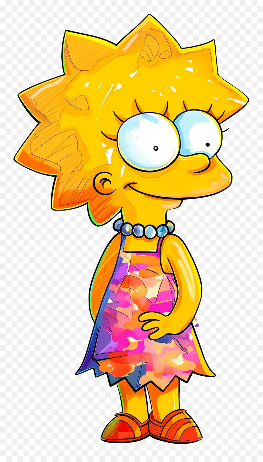 Lisa Simpson，Personagem De Desenho Animado De Menina PNG