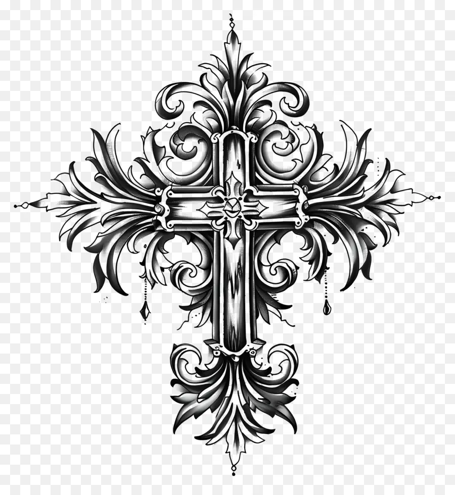 Tatuagem Cruzada，Cruz Ornamentada PNG