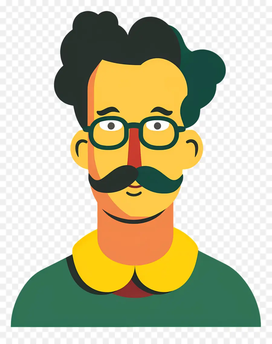 Ned Flandres，Homem De óculos PNG