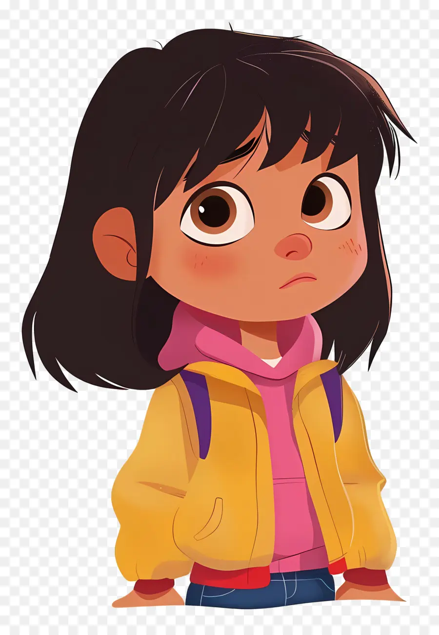 Dora A Exploradora，Garota De Jaqueta Amarela PNG