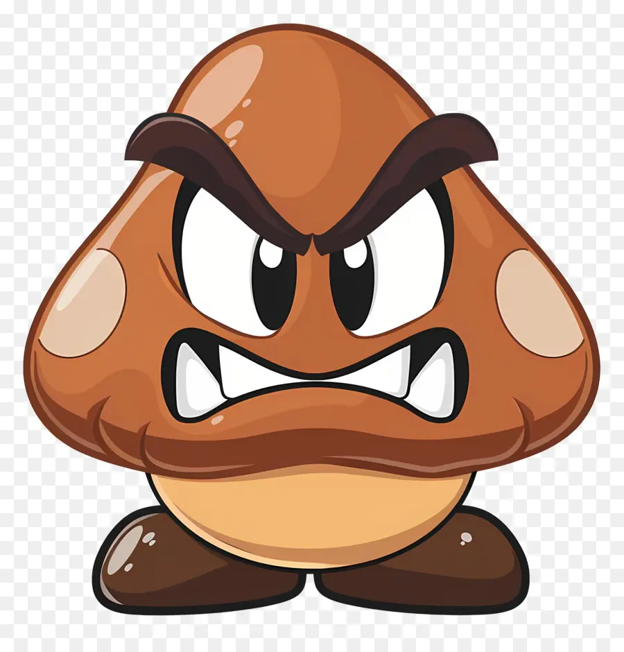 Goomba，Cogumelo Irritado PNG