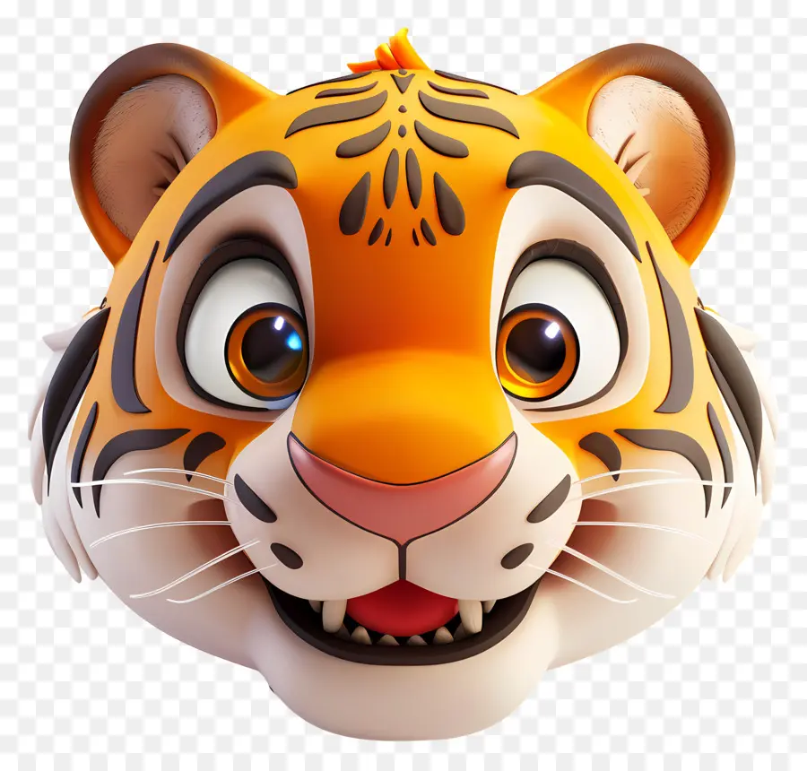 Cara De Tigre，Tigre De Desenho Animado PNG