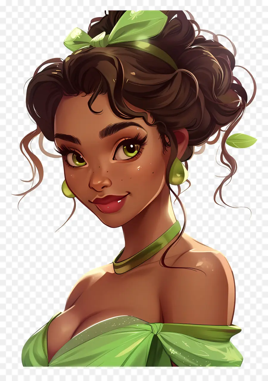 Princesa Tiana，Garota PNG