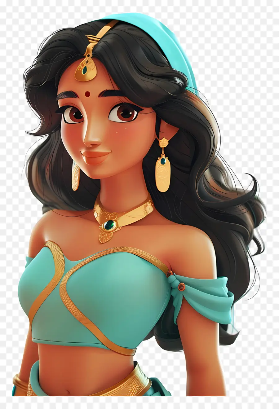 Princesa Jasmim，Mulher Em Traje Tradicional PNG