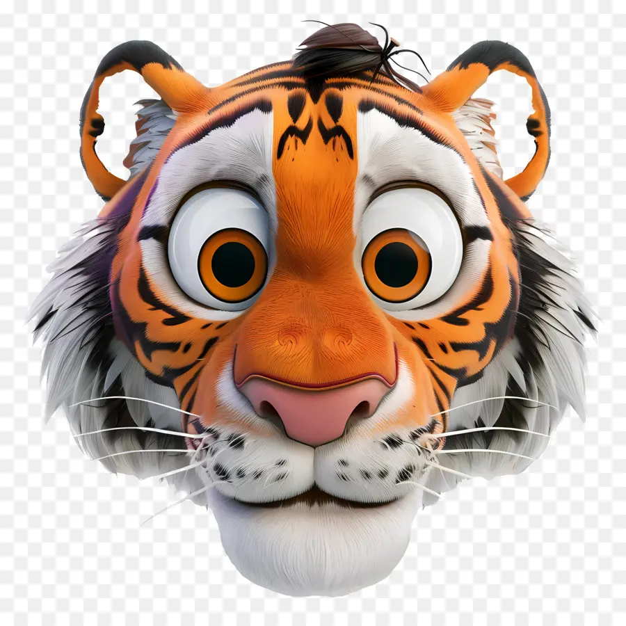 Cara De Tigre，Tigre De Desenho Animado PNG