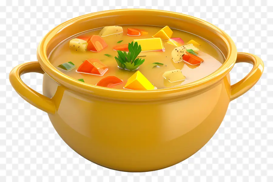 Sopa De Legumes，Sopa Em Panela Vermelha PNG