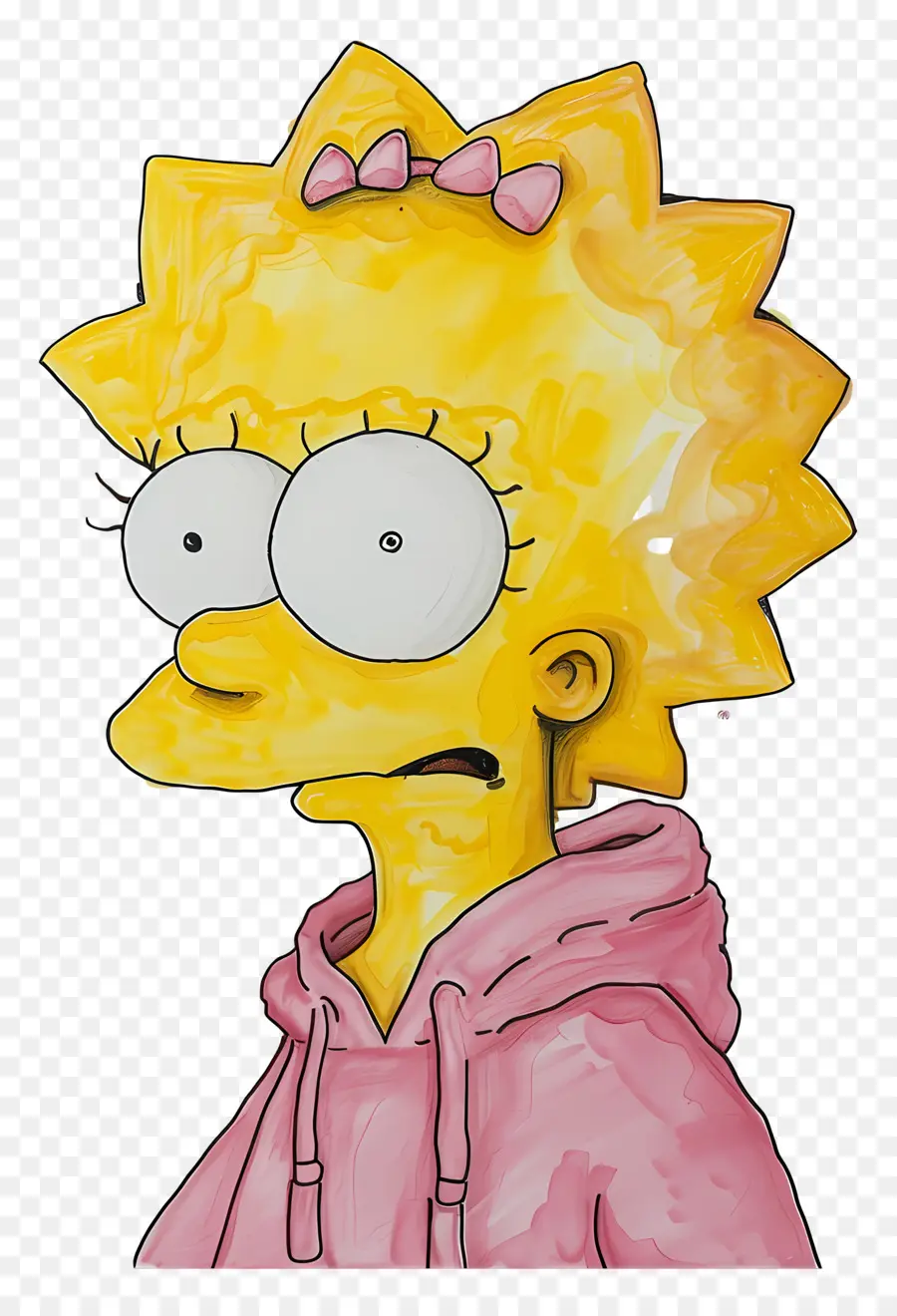 Lisa Simpson，Personagem De Desenho Animado Amarelo PNG