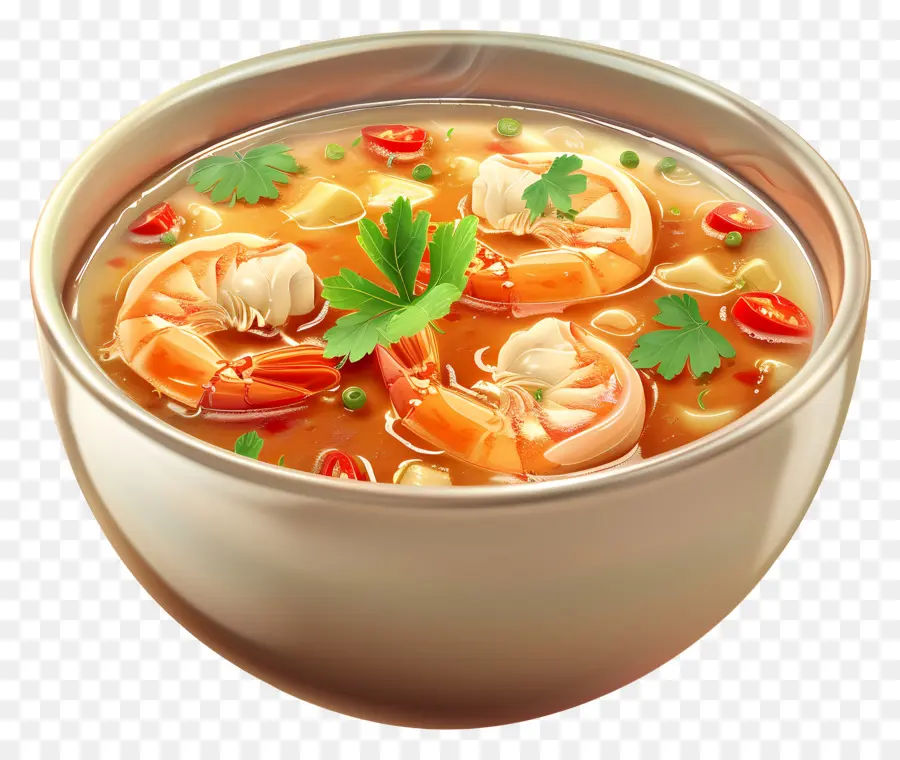 Sopa De Camarão，Tigela PNG