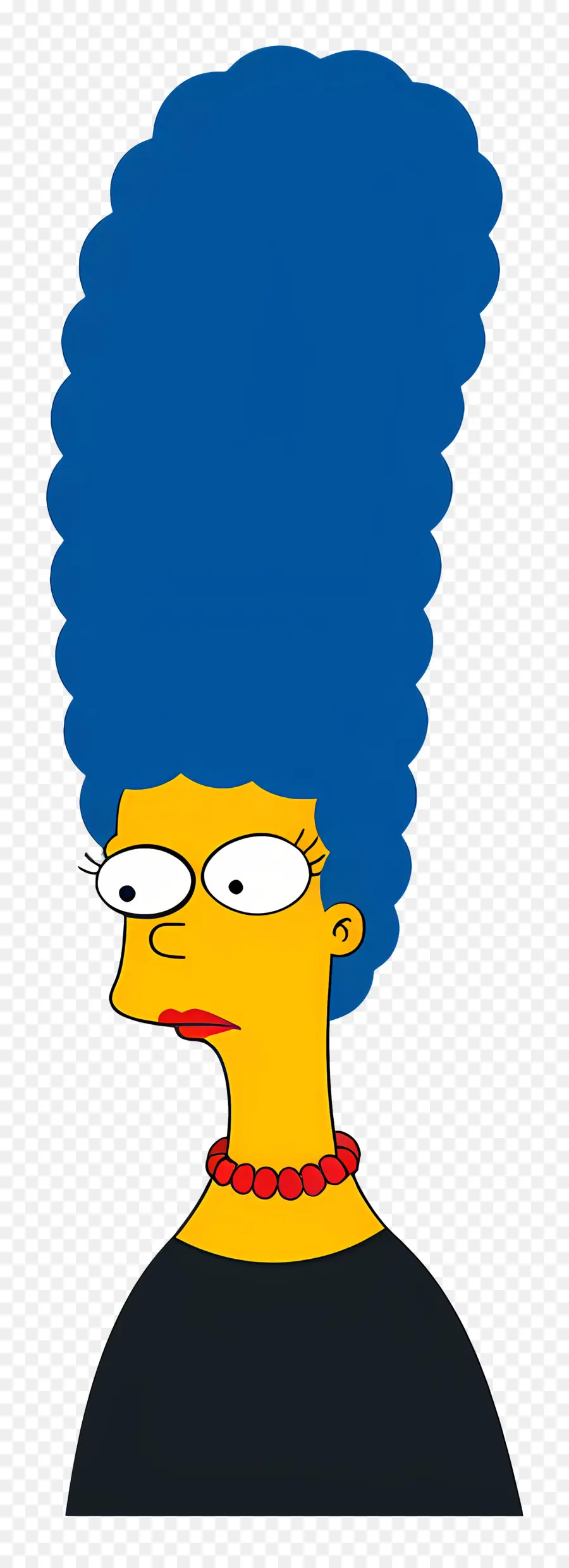 Marge Simpson，Mulher De Cabelo Azul PNG