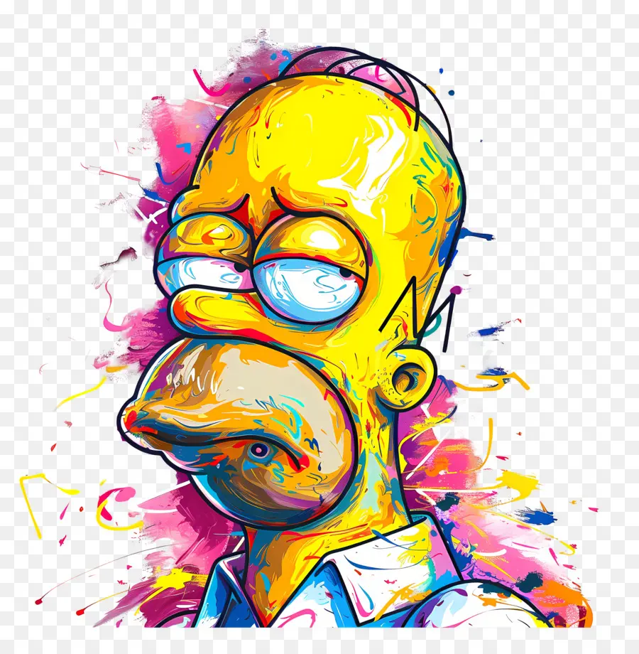 Homer Simpson，Homem Dos Desenhos Animados PNG