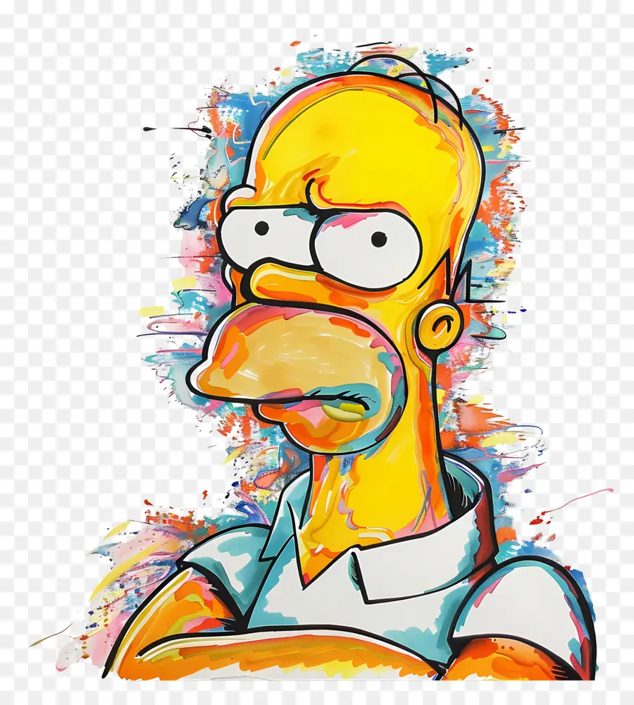 Homer Simpson，Homem Dos Desenhos Animados PNG