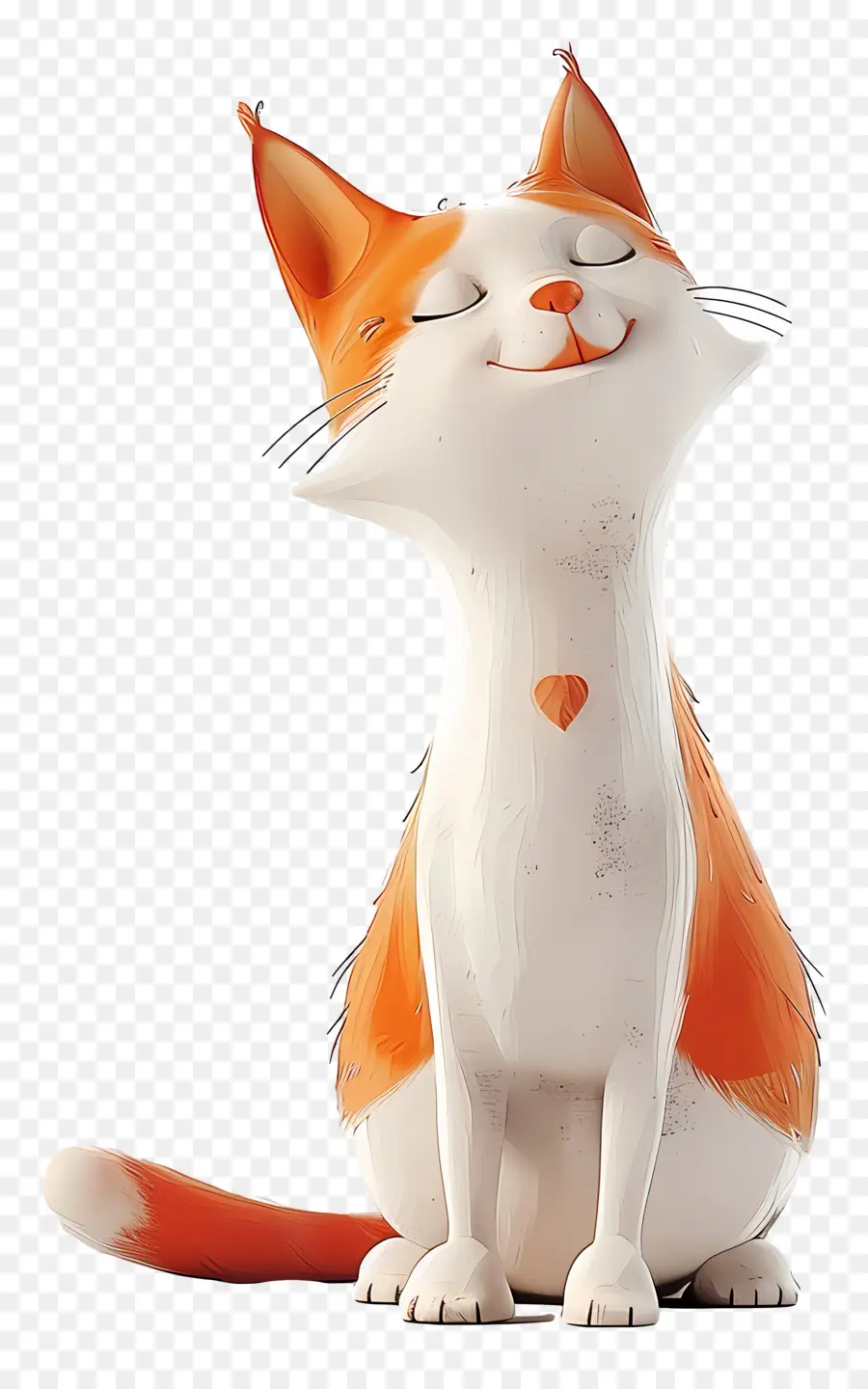 Gato，Gato Laranja E Branco PNG