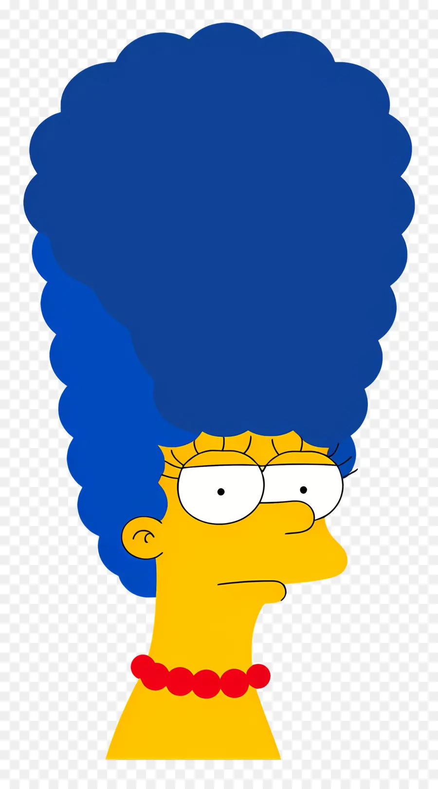 Marge Simpson，Mulher De Cabelo Azul PNG