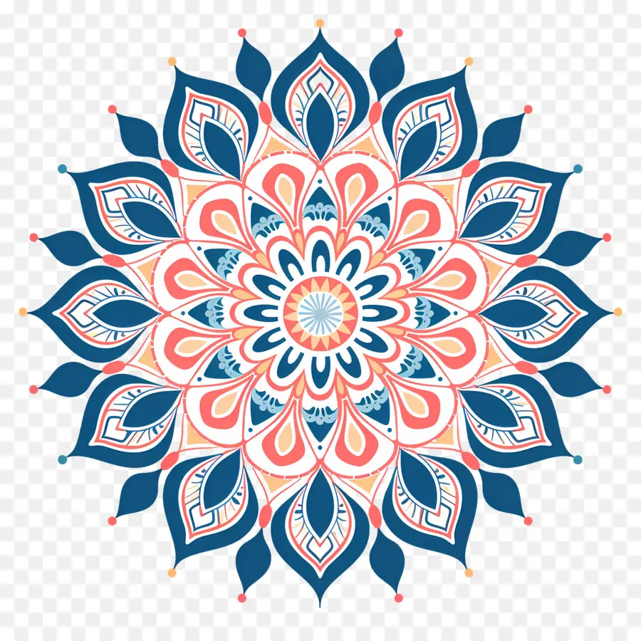 Mandala，Mandala Azul PNG