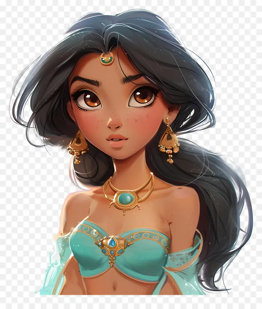 Princesa Jasmim，Mulher Em Traje Tradicional PNG