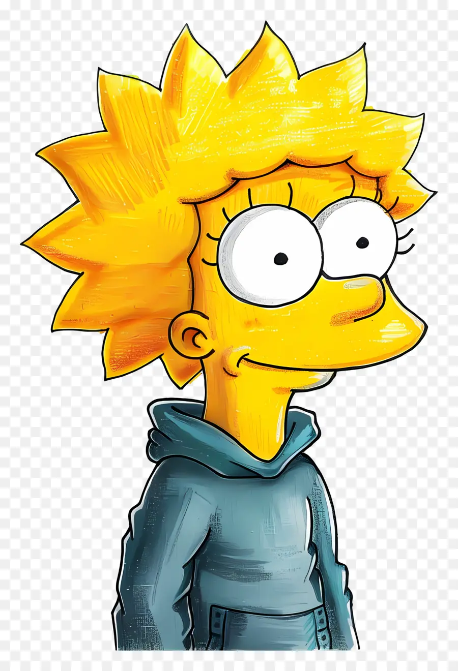 Lisa Simpson，Garota Dos Desenhos Animados PNG