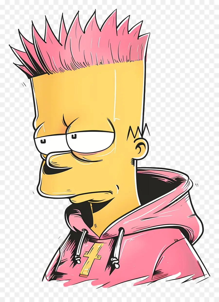 Bart Simpson，Garoto Amarelo PNG