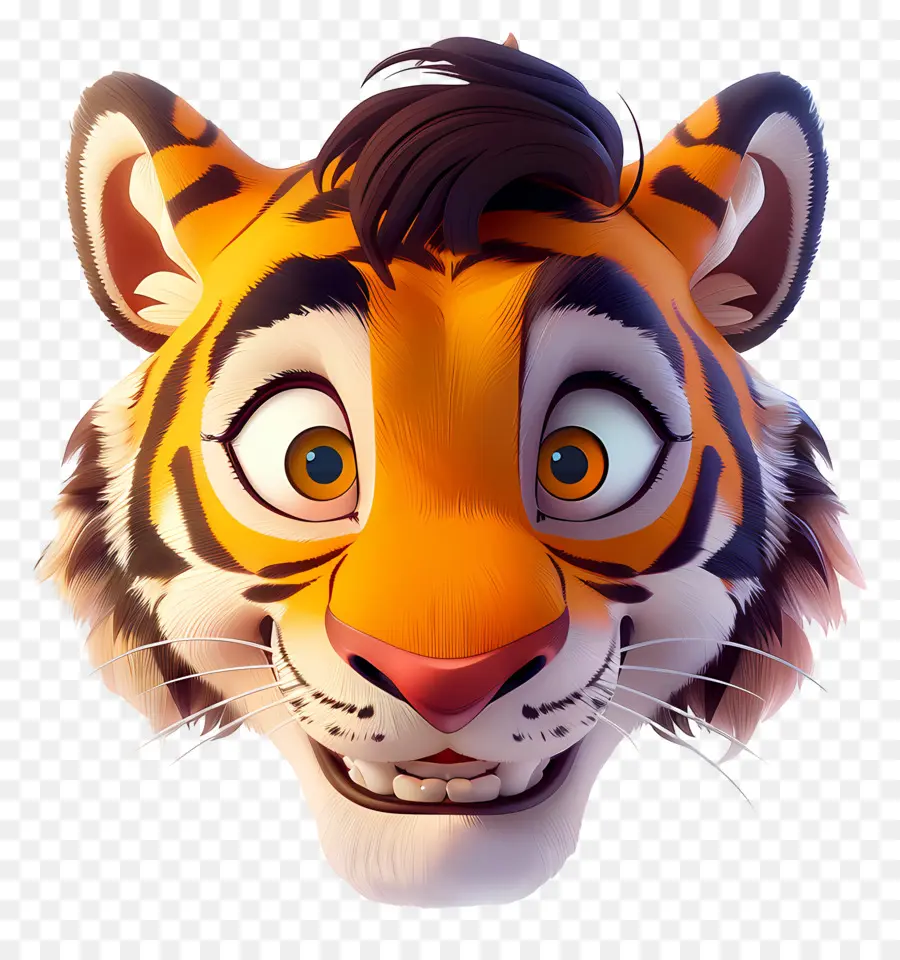 Cara De Tigre，Tigre De Desenho Animado PNG