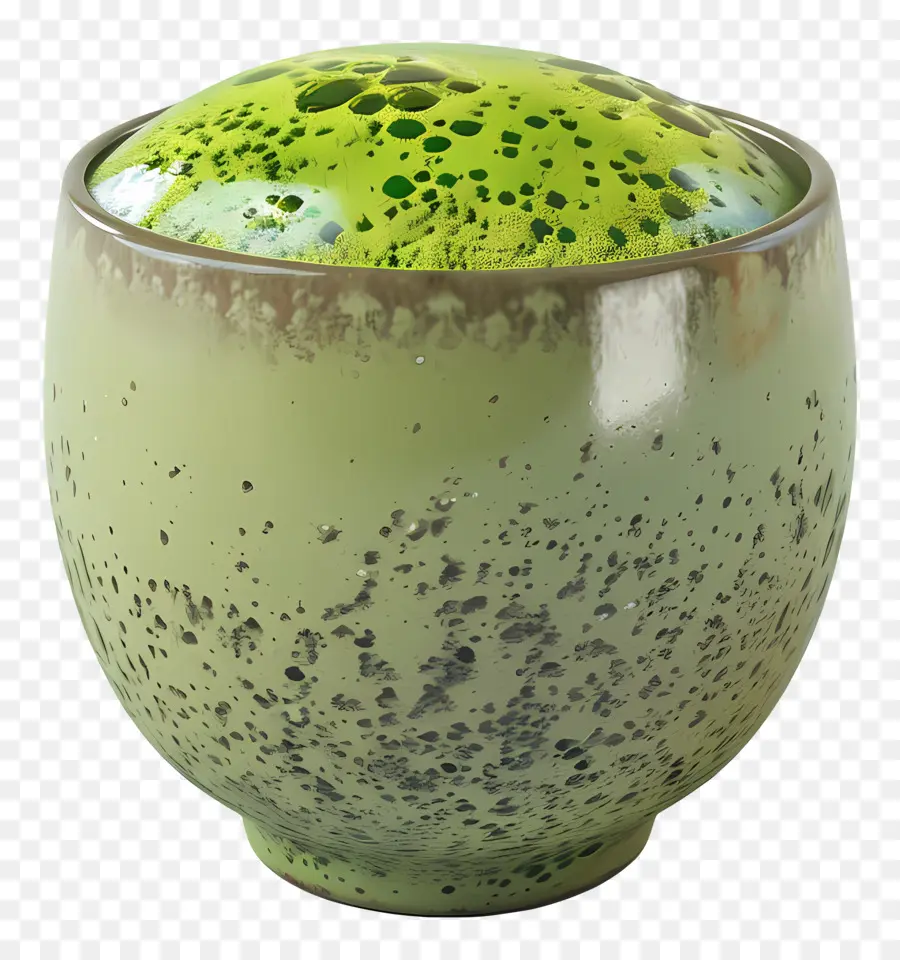 Chá Matcha，Pote Verde PNG