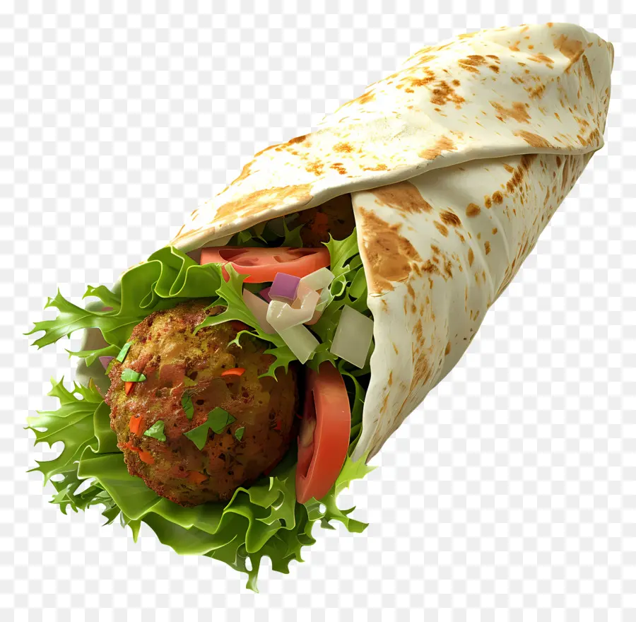 Envoltório De Falafel，Enrolar PNG