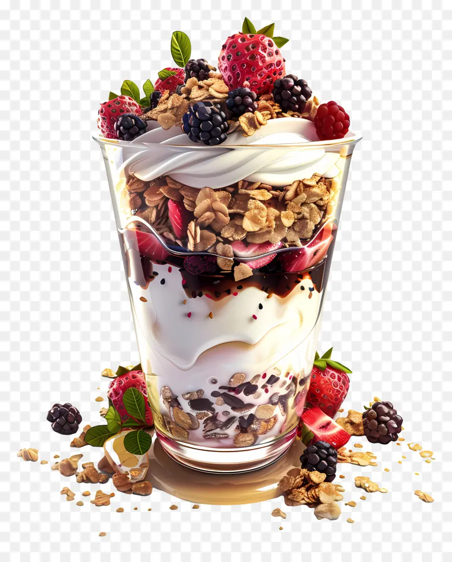 Parfait De Iogurte，Frutas PNG