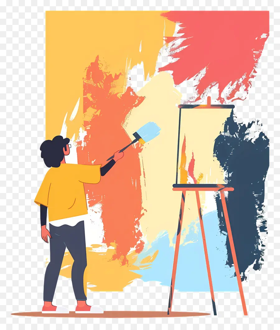 Pintura De Pintor，Pintor PNG