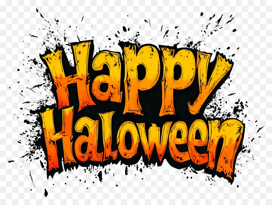 Feliz Dia Das Bruxas，Texto De Feliz Halloween PNG