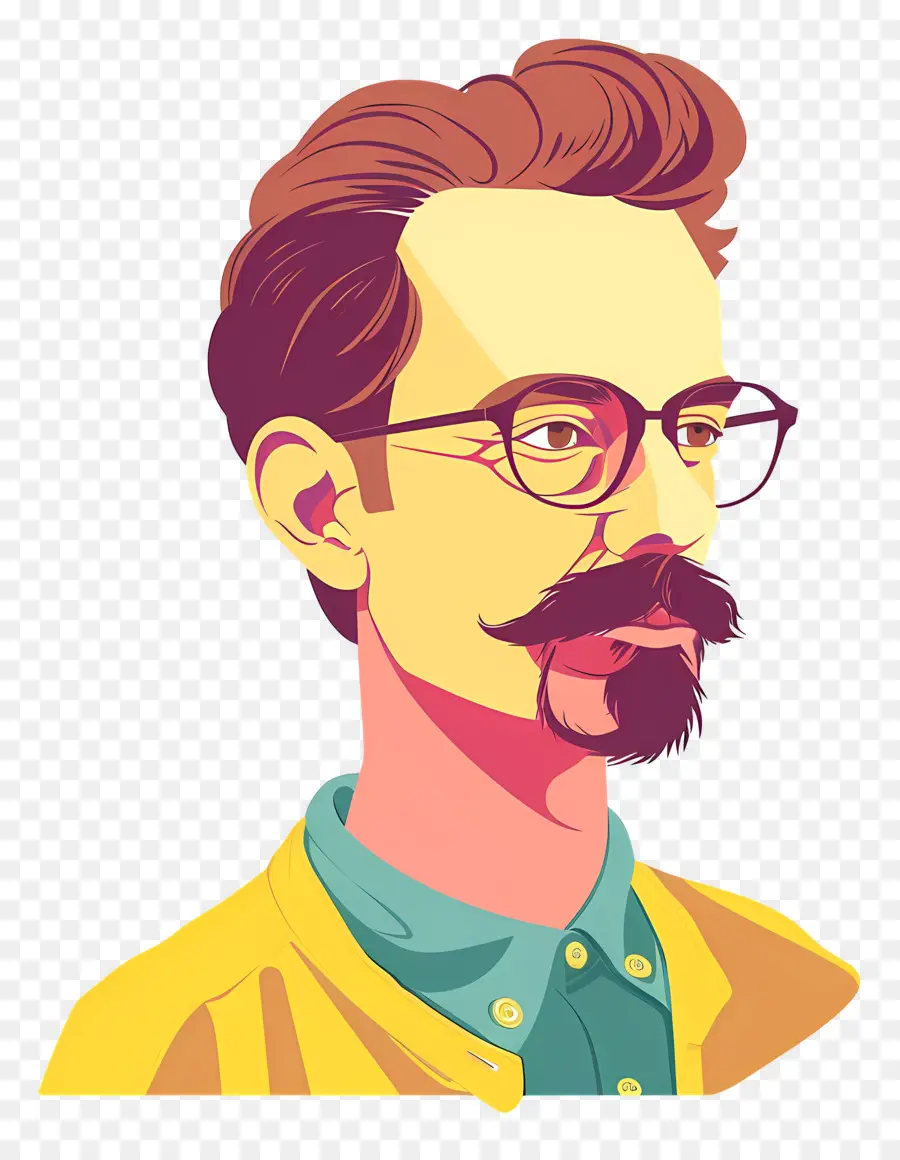 Ned Flandres，Homem De óculos PNG