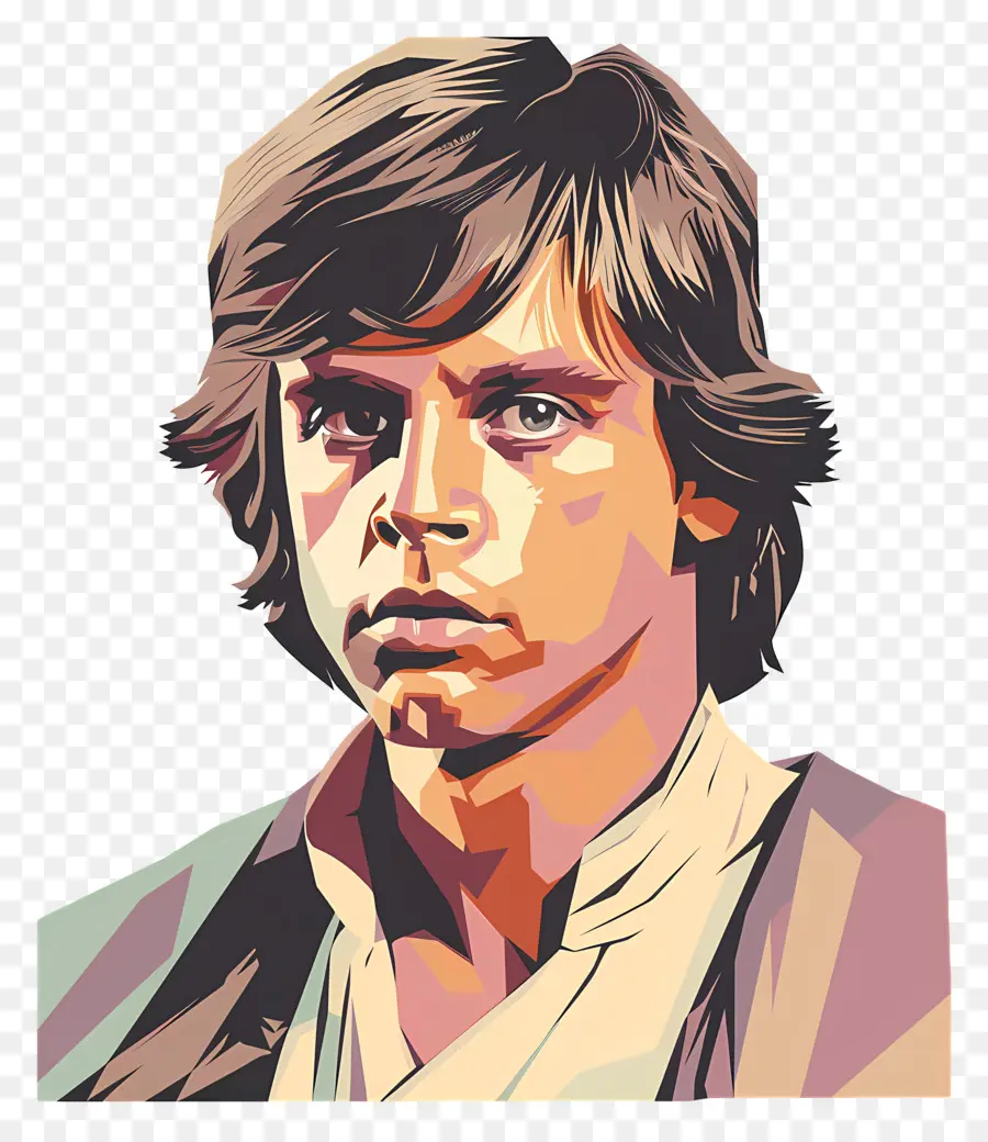 Lucas Skywalker，Retrato Do Personagem PNG