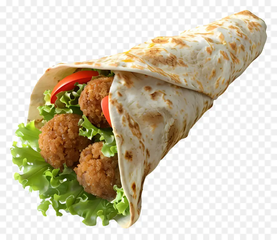 Envoltório De Falafel，Enrolar PNG