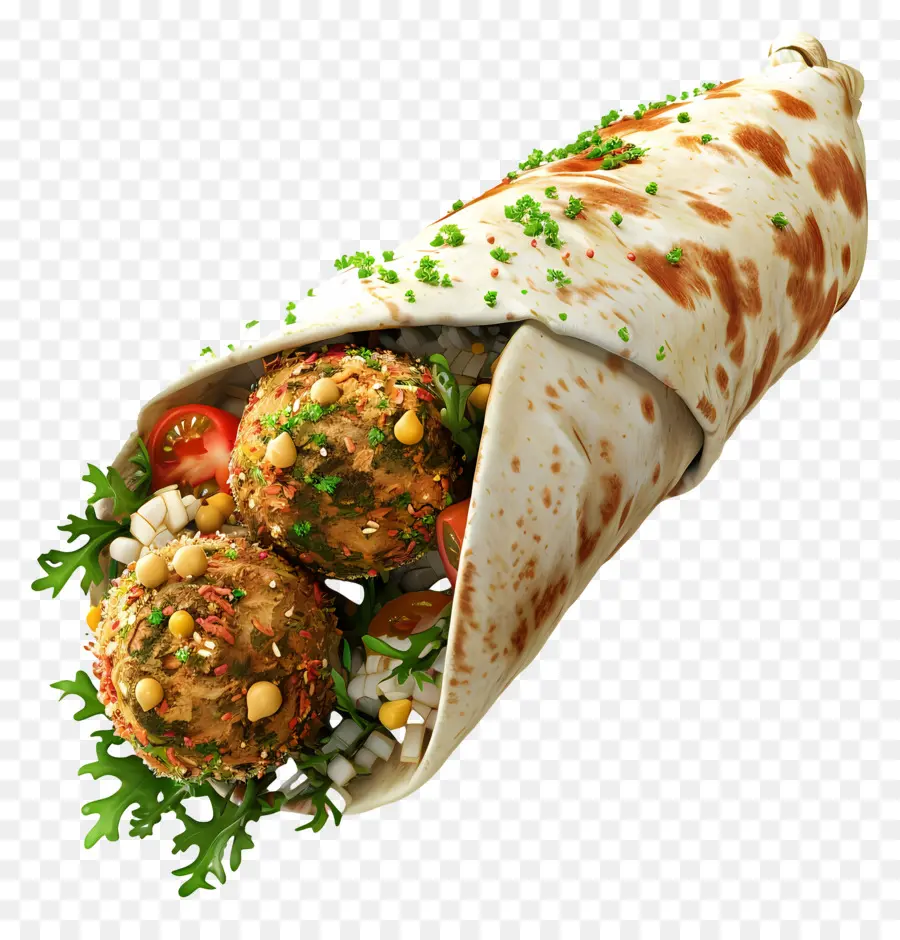 Envoltório De Falafel，Falafel PNG